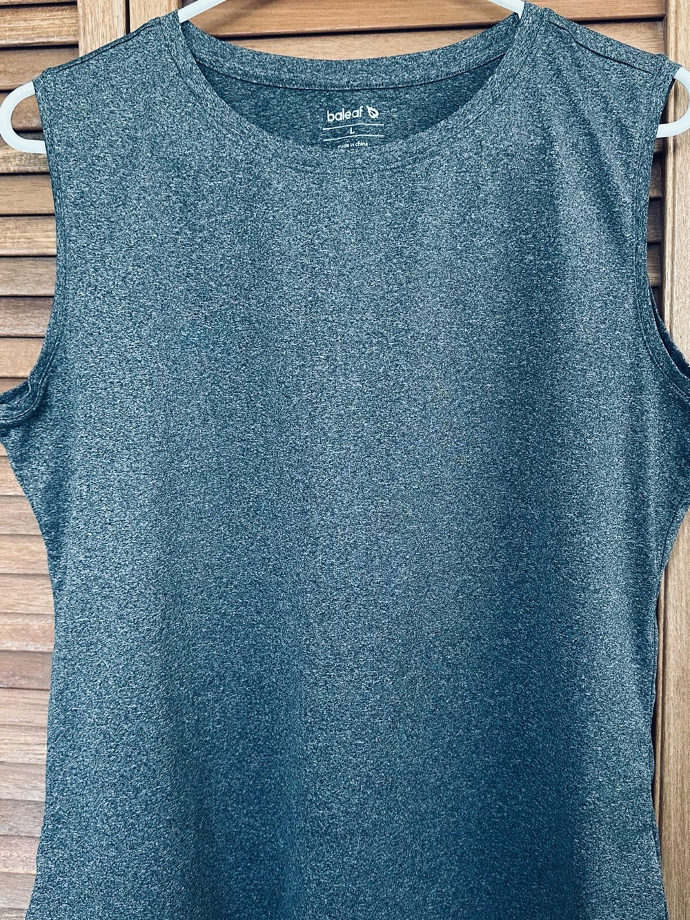 Baleaf Women's Heathered Charcoal Sleeveless Active Tank